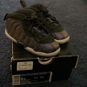 Nike Little Posite One TD Black /Purple